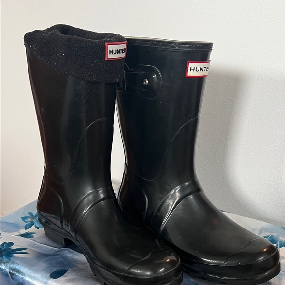 Women Hunter Classic Black Waterproof Boots